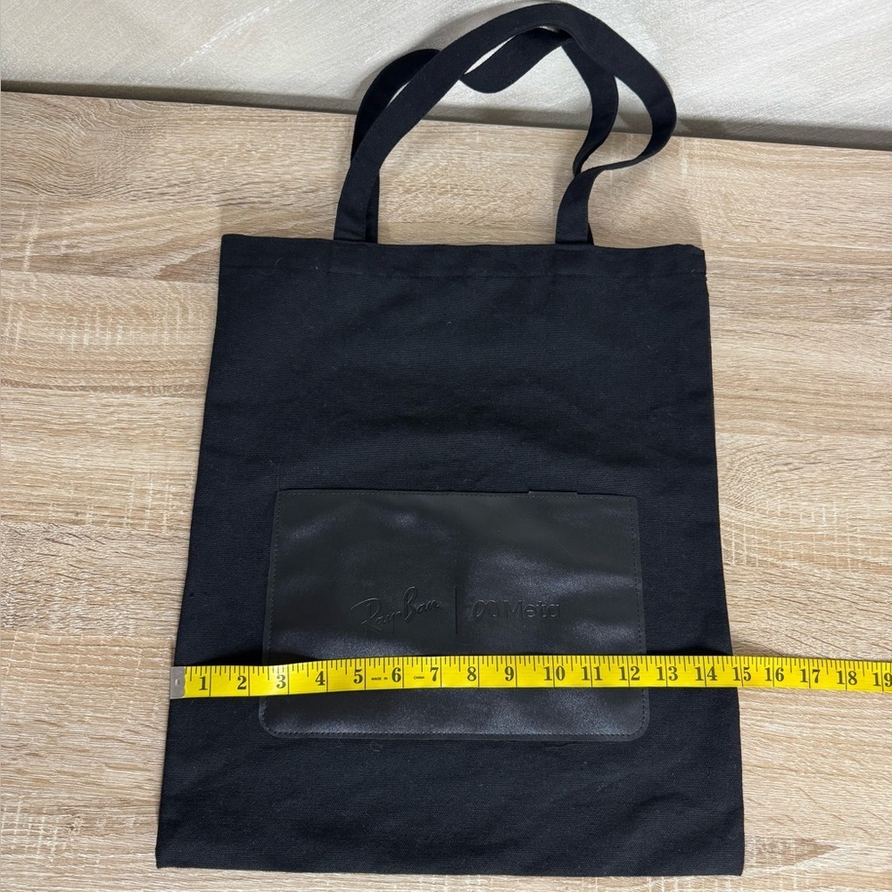 Black Canvas Tote Bag collaboration Ray-Ban and Meta - Picture 5 of 8